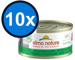 10x Almo Nature HFC - Tonijn & Maïs - Kattenvoer Natvoer - 70g