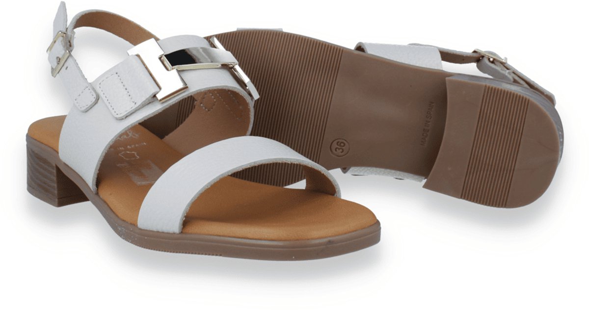 Oh! My Sandals Dames Sandaal | Off White | Maat: 41