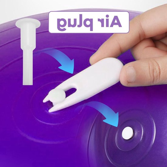 24 Stuks Yoga Bal Plug Set, Vervangende Luchtstopper voor Oefenballen, Inclusief 4 Verwijderhulpmiddelen voor Eenvoudige Installatie — afbeelding 2