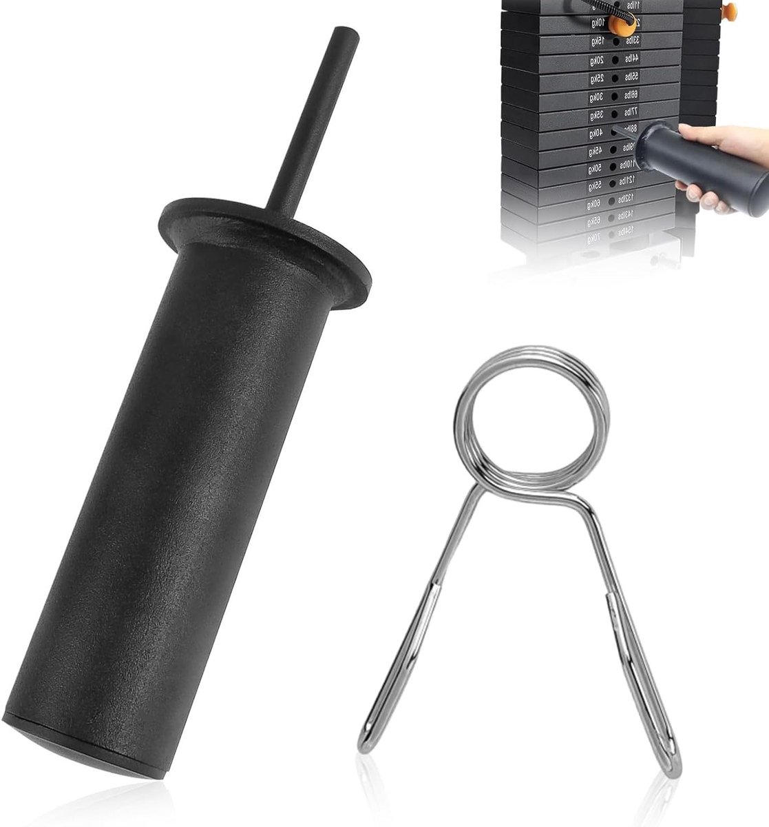 Extra Gewicht Pin voor Gewichtstapel, Diameter 10mm, Lengte 110mm - Draagbare Trainingspen voor Krachttraining en Fitness Thuis of in de Sportschool