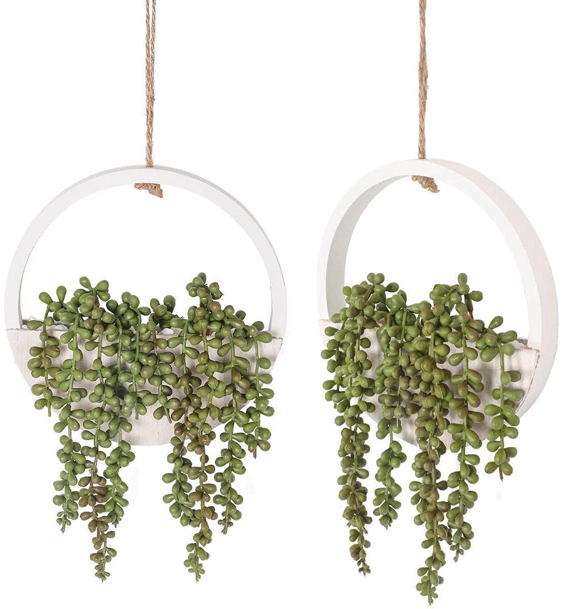 Dailygoods - Kunstvetplanten, Hangende Planten, 30 cm, 2 Stuks
