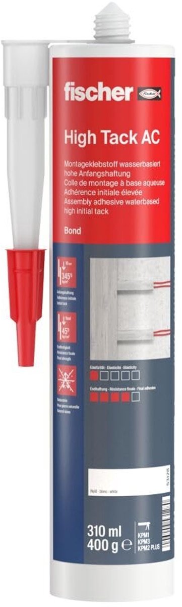 Dailygoods - High Tack AC Montage Lijm 310 ml, Geurneutraal