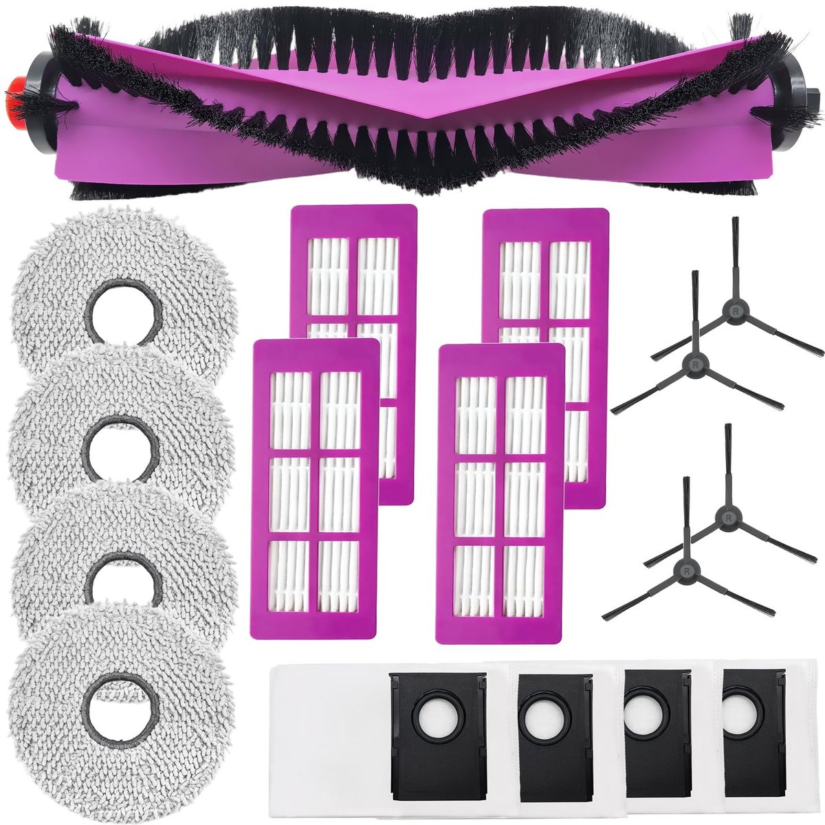 Dailygoods - Reserveonderdelen voor Eureka J15 Pro Ultra Robotstofzuiger - Hoofdborstel en Filters