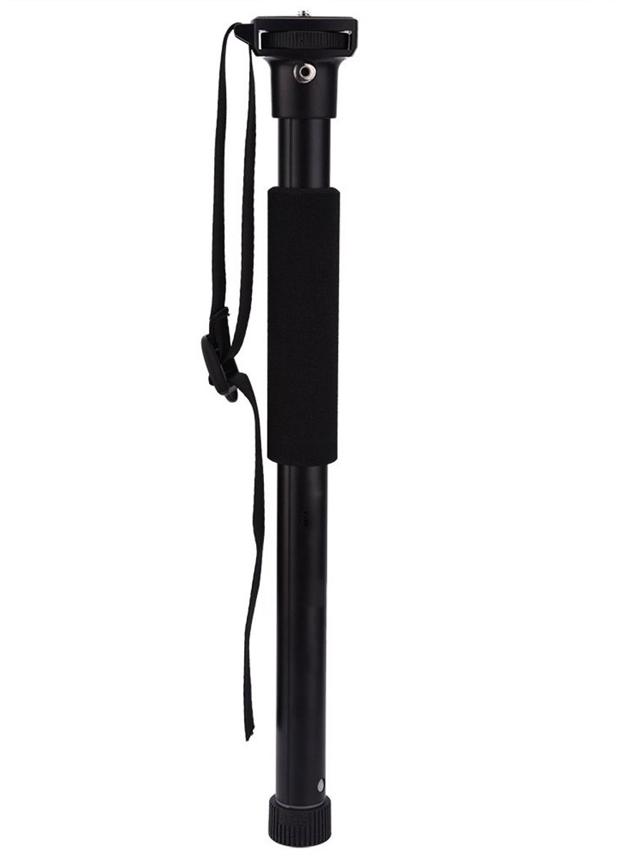 Dailygoods- Monopod Intrekbaar - Aluminium - Camera Statief - Verstelbare Lengte 34cm/152cm - Laadvermogen 1,5kg - Lichtgewicht 286g