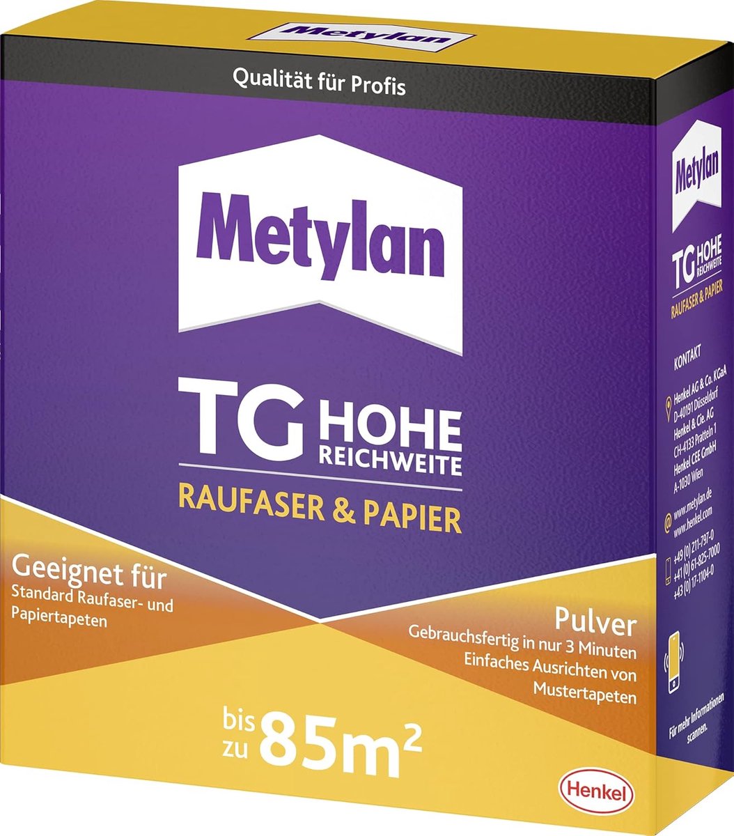 Thijox - Hoogwaardige Structuurbehanglijm - Metylan TG Behanglijm voor Papierbehang - 500g - Transparante, Krachtige Lijm - Ideaal voor Thuis, Klussen