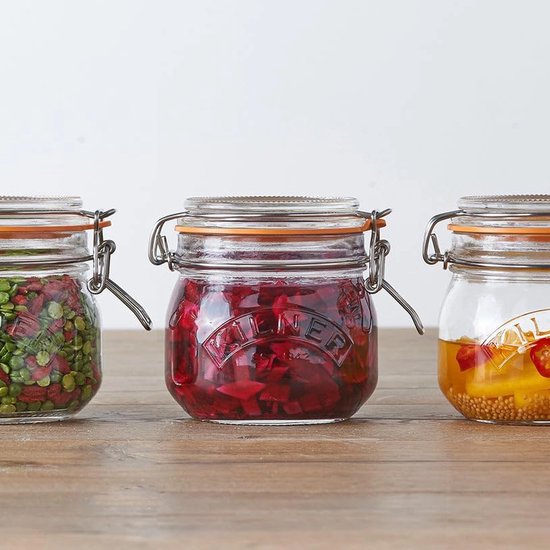 Kilner Weckpotten Set (12x 500ml) | OP=OP VOORDEELSET | 12 Weckpotten van 500 ML | Premium A-kwaliteit | Robuust en Voedselveilig | Ideaal als voorraadpot, inmaakpot of conserveerpot