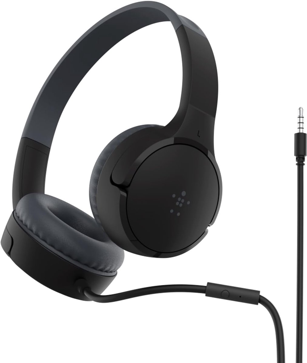 Thijox - Mini bedrade on-ear hoofdtelefoon voor kinderen - Geluid van hoge kwaliteit - Perfect voor school, reizen en thuis - Comfortabel en duurzaam