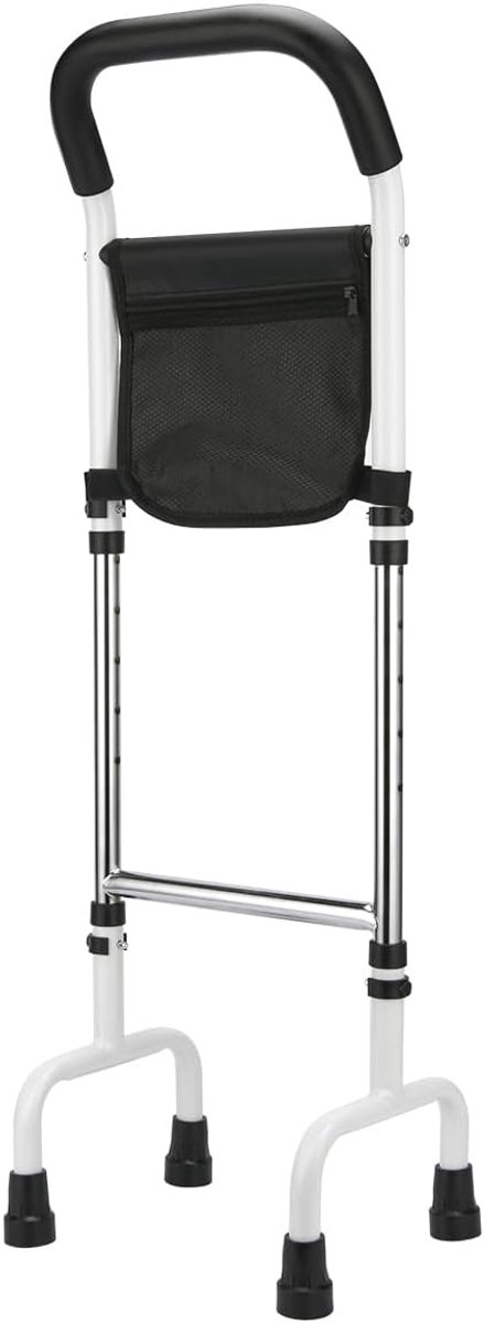 SnelShoppen - Stand Assist voor Liften, Bed Hulp, Volwassen Bedbeugel, Steun om op te Staan, Verstelbaar, Hoogwaardig Koolstofstaal, Maximaal 136 kg,