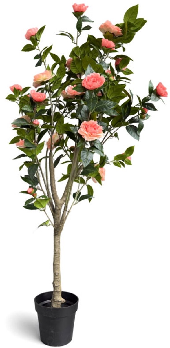 Roos roze in pot H 155 cm kunstplant Oosterik Home