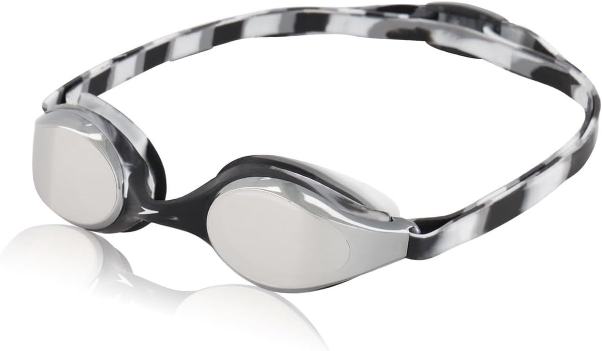 Thijox - Junior Hyper Flyer Zwembril voor Kinderen, Comfortabele en Verstelbare Pasvorm, Anti-condens en Anti-lek, Zilver, Unisex, Ideaal voor Zwemles