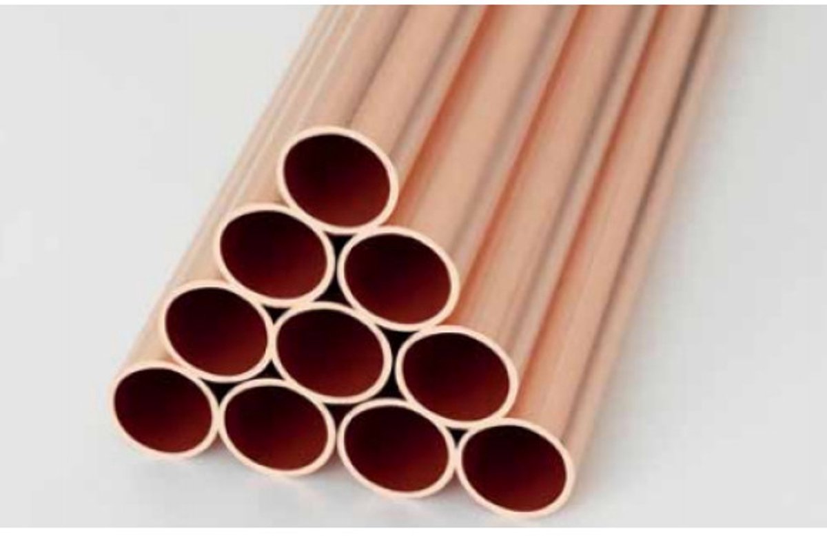 Koperen buis lengte 1 m - diam. 15 mm