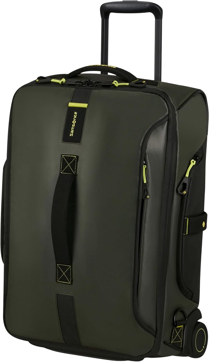 Thijox - Reistas met Wielen & Rugzakfunctie 55 cm - Lichtgewicht Handbagage Jungle Groen - Waterafstotend 51L - Ideaal voor Reizen, Avontuur en Stedel