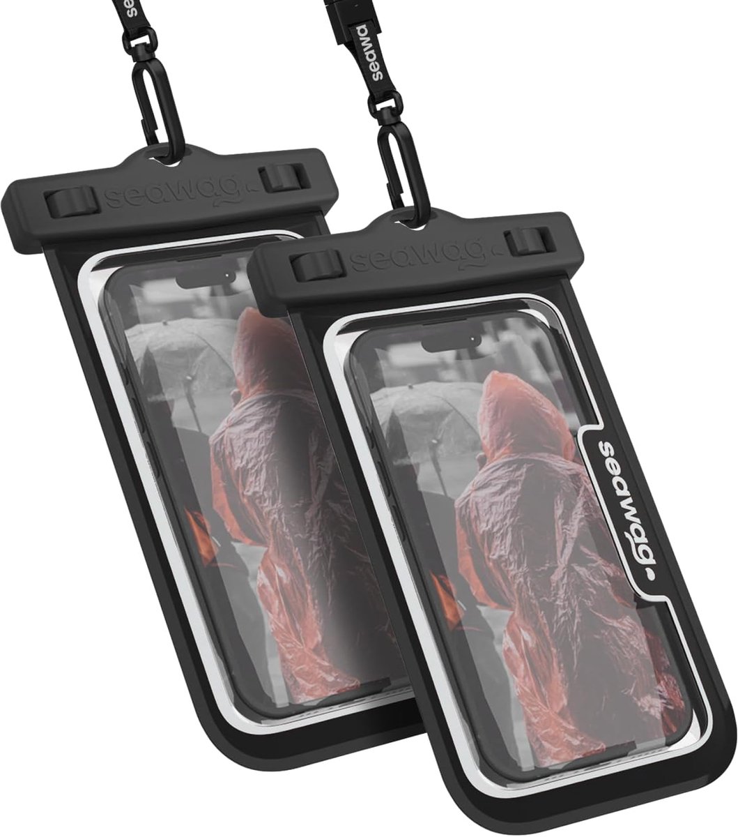 SnelShoppen - Waterdichte Telefoonhoes met Lanyard voor Grote Smartphones - 100% Waterdicht en Zandbestendig - Ideaal voor Zwemmen, Strand, Kajak en O