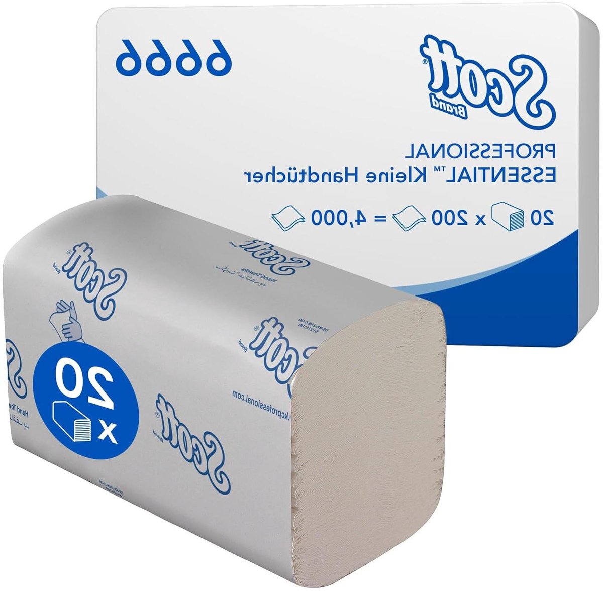 Papieren Handdoeken - Wegwerpdoeken - Hygiënisch Werken - Intelligent Ontwerp - 200 Stuks - Wit