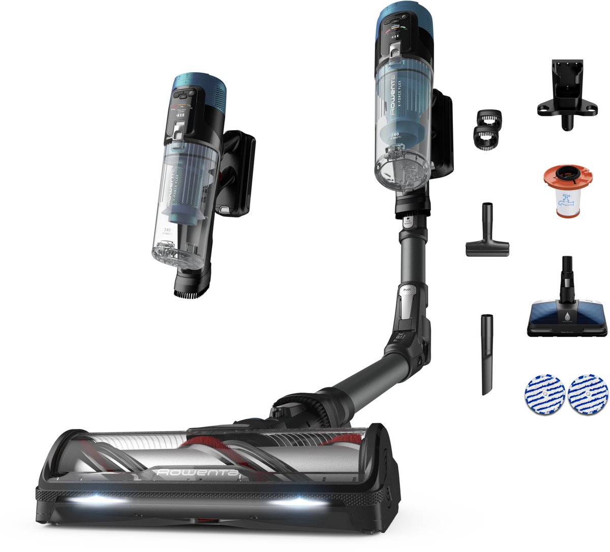 Bol.com X-Force Flex 14.80 Aqua RH9BC1 2-in-1 Steelstofzuiger- 240 AirWatt - 90 min - aanbieding