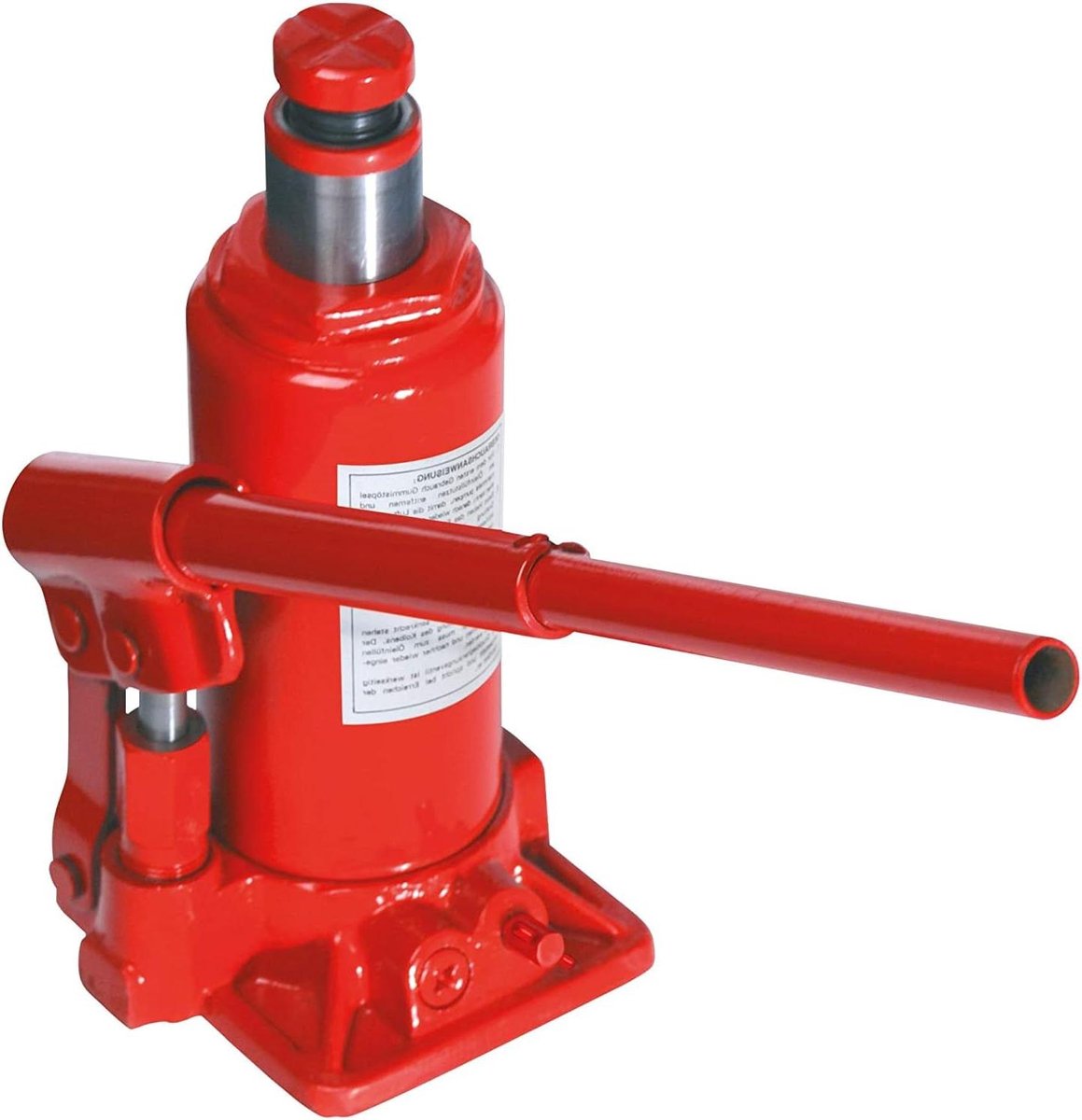 Hydraulische Krik - Fleskrik - Voertuigonderhoud - 12 Ton Capaciteit - Compact Ontwerp - Rood