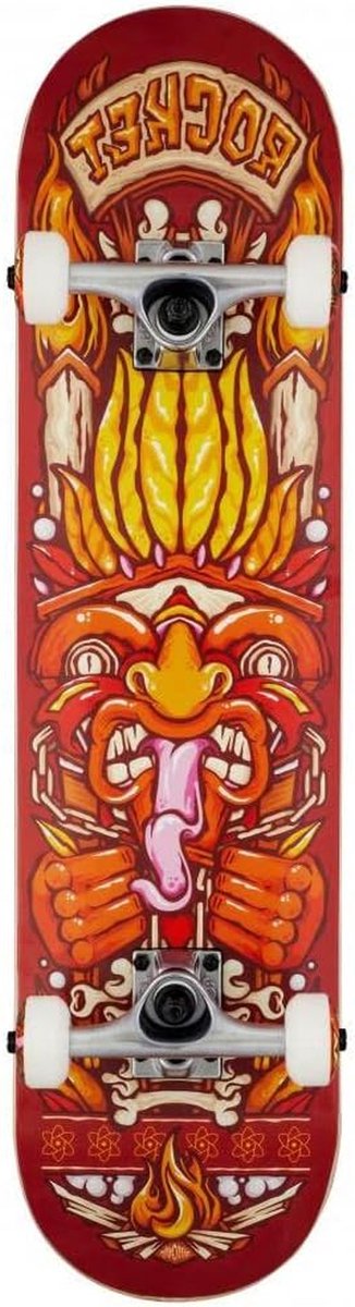 Longboard Skateboard - Compleet Board - Straat Cruisen - Concave Dek - 7.75 Inch - Rood