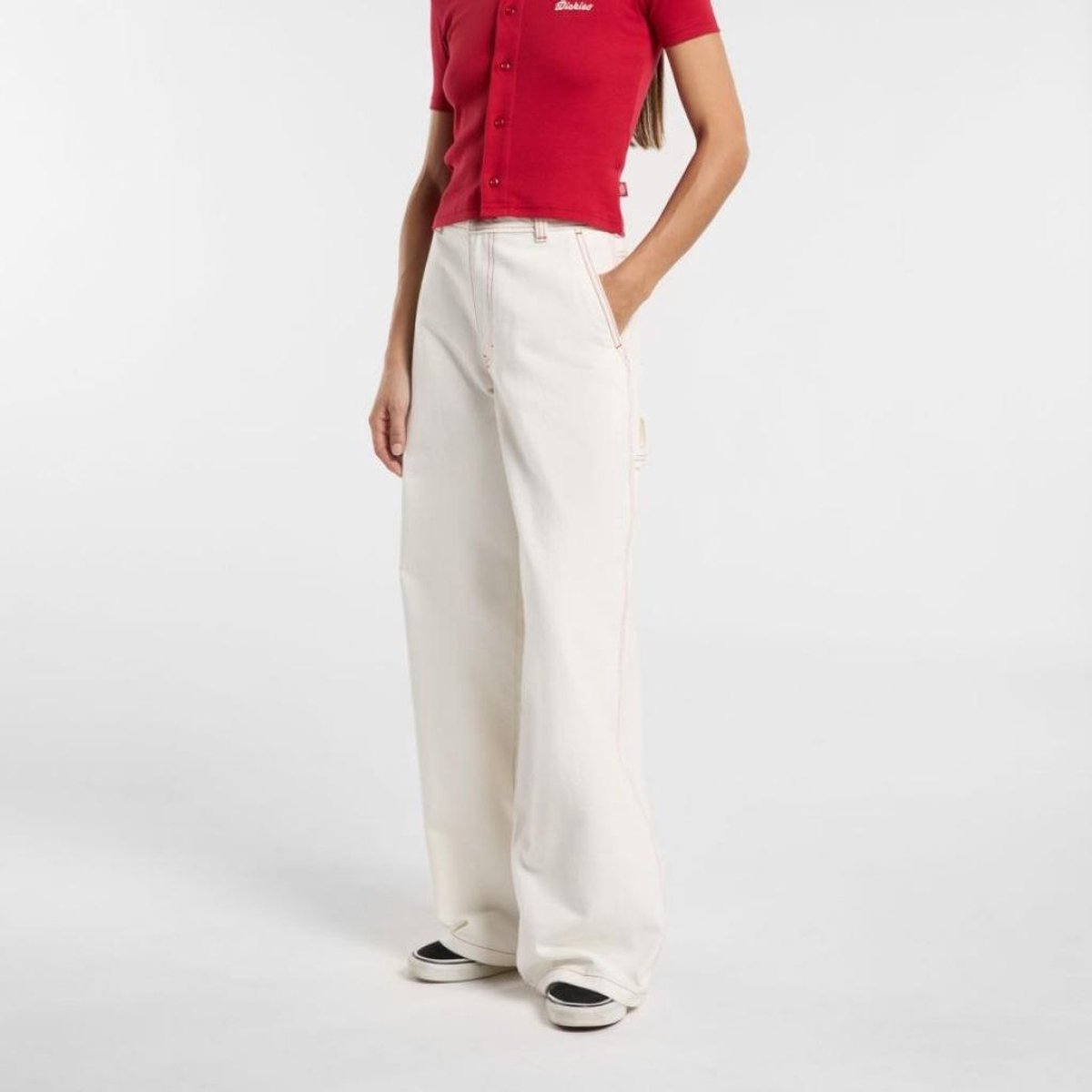DICKIES DENIM CARPENTER PANT Wit 38 EU