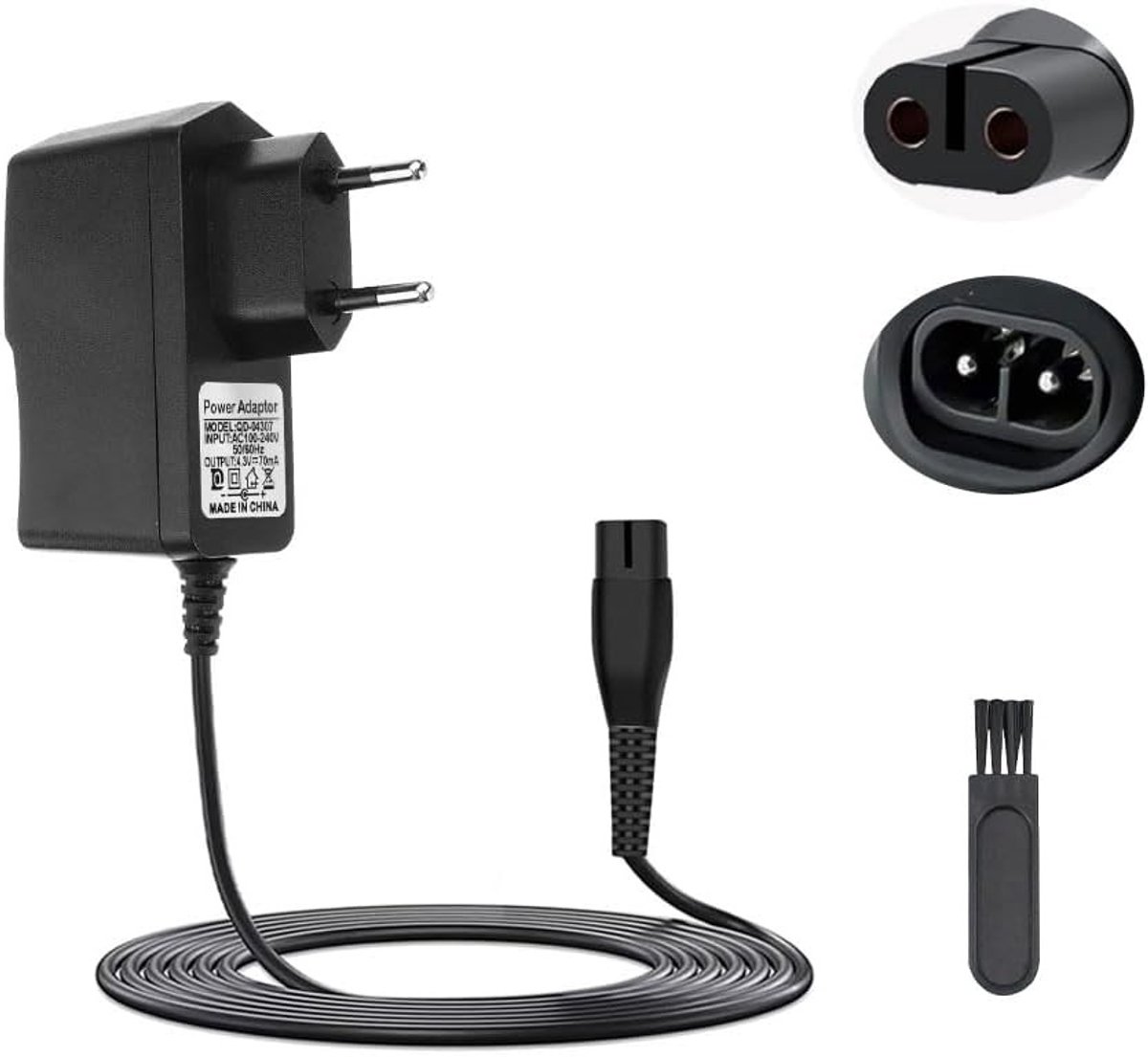 Oplaadbare 4.3V Scheerapparaat Charger voor OneBlade en Trimmers - Geschikt voor QP2520, QP2620, MG3720, BT3206, BT405, Elektrische Scheeraccessoires en Oplaadkabel