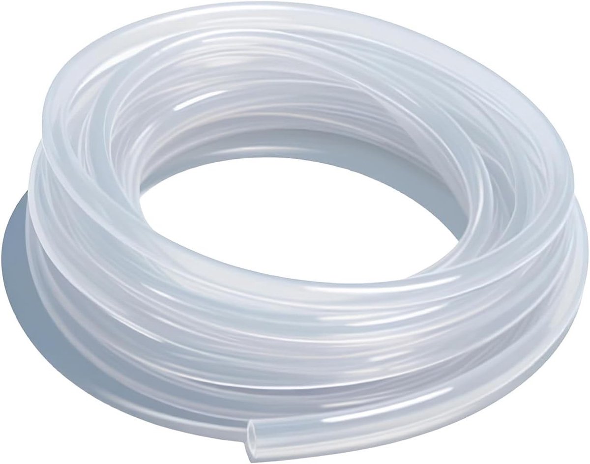 Flexibele Transparante Siliconen Slang 3m - 4mm ID x 6mm OD, Voedselveilig, Voor Water, Lucht en Olie Transport