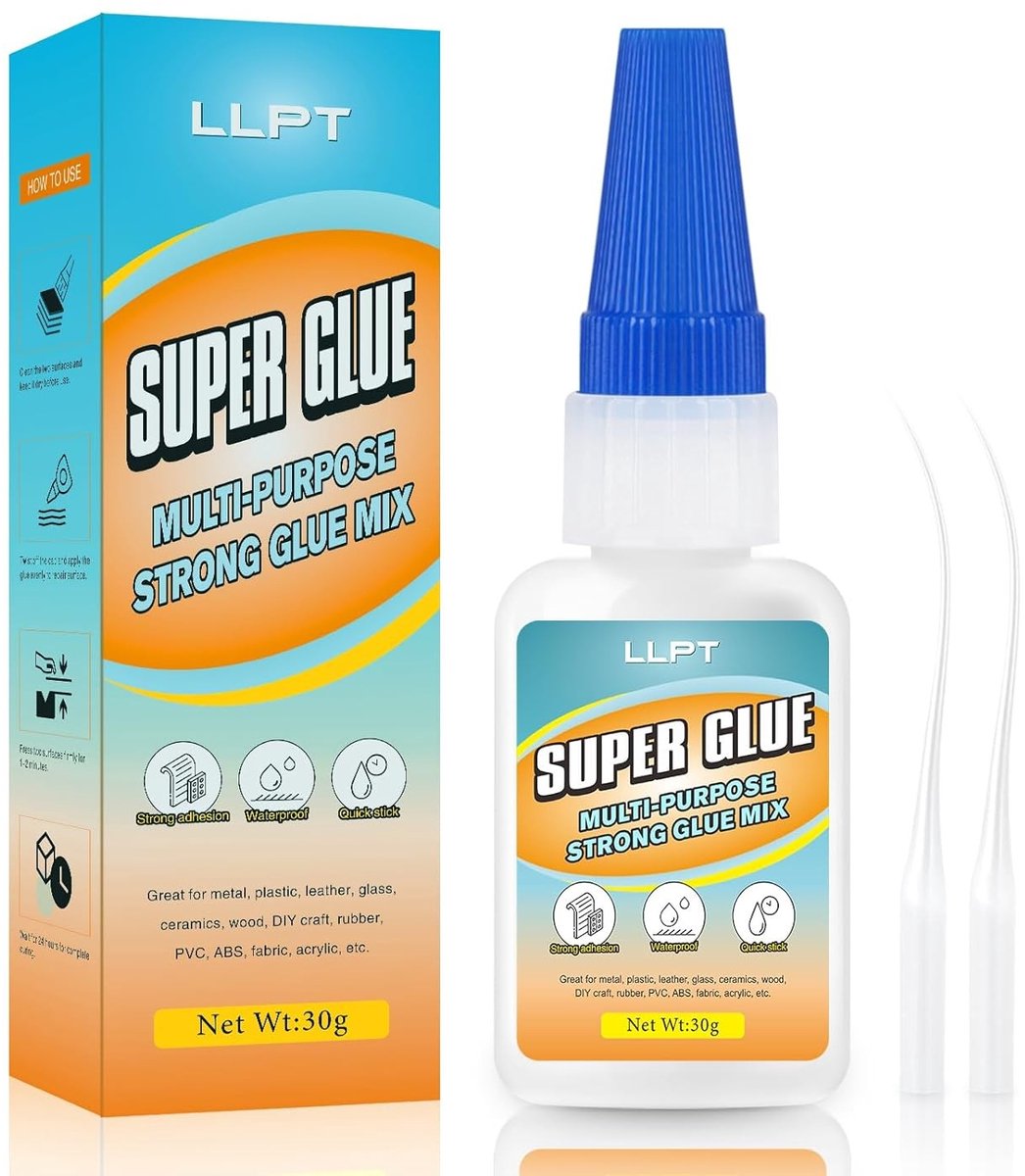 Superlijm 30g | Transparante allround hechting | Snelle en sterke lijm voor plastic, metaal, glas en leer | Antiklever technologie