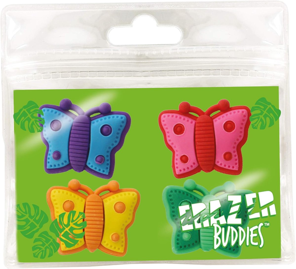 Thijox - Gummi Vlinder Set - Kleurrijke Rubberen Gummen voor Kinderen - Perfect voor School en Kantoor - 11 Stuks - Leuke Papeterie voor Jongens en Me