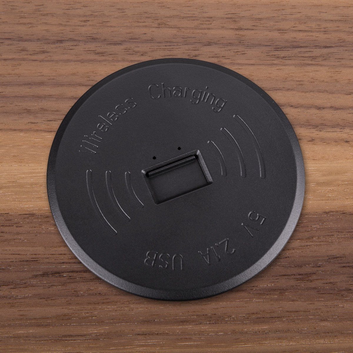 Inbouw Qi Wireless Charger WLC-01 inductie oplader anthraciet incl. netvoeding & kabel