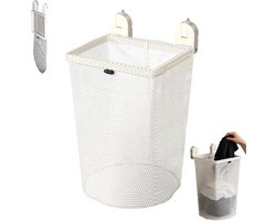 Wassorteerder - heupwasmand - opbouwbare opbergmanden - Badkameropbergmanden - Opbergmanden van gaas - Wasmanden van gaas - opbergmanden badkamer - Hangende opbergmanden - 27.8x20.5x45cm - Geschikt voor badkamers slaapkamers en appartementen