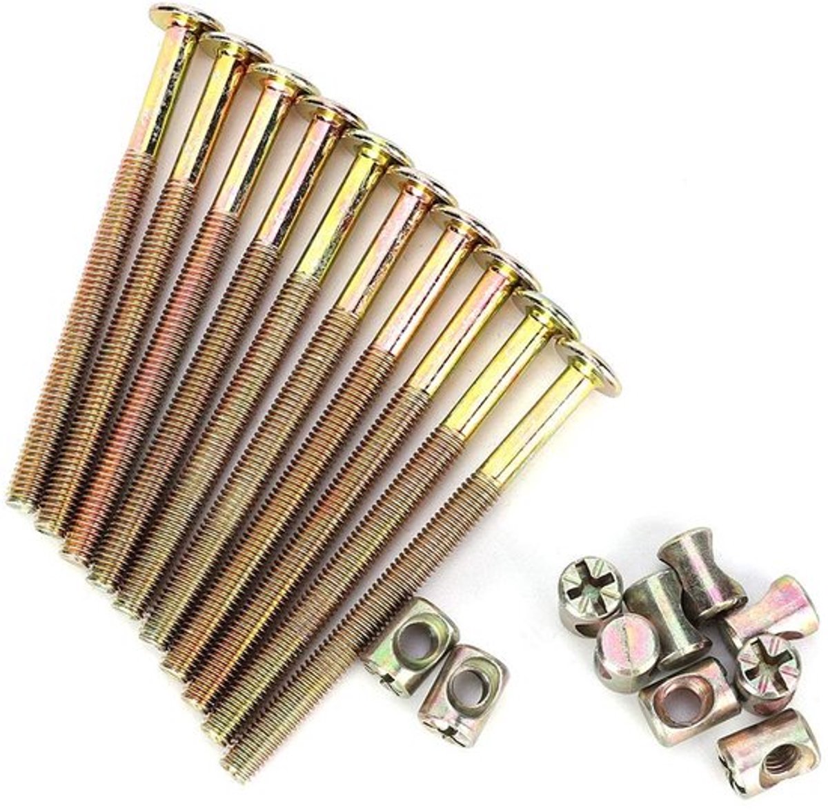 VT Goods - Meubelbouten M6 - 10Pcs Koolstofstaal - Duurzaam en