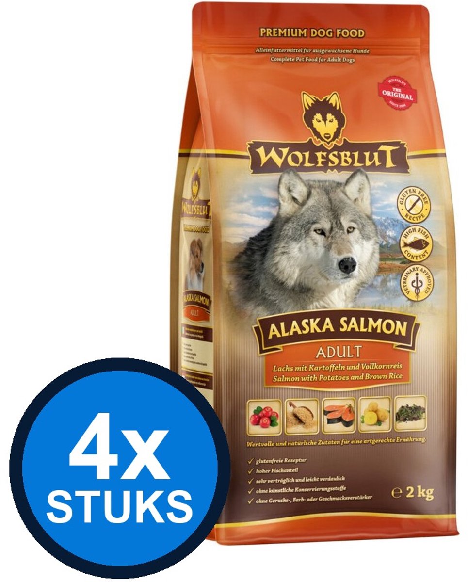 Wolfsblut Wolfsblut - Adult Alaska Salmon - Hondenvoer Droogvoer - 2 kg