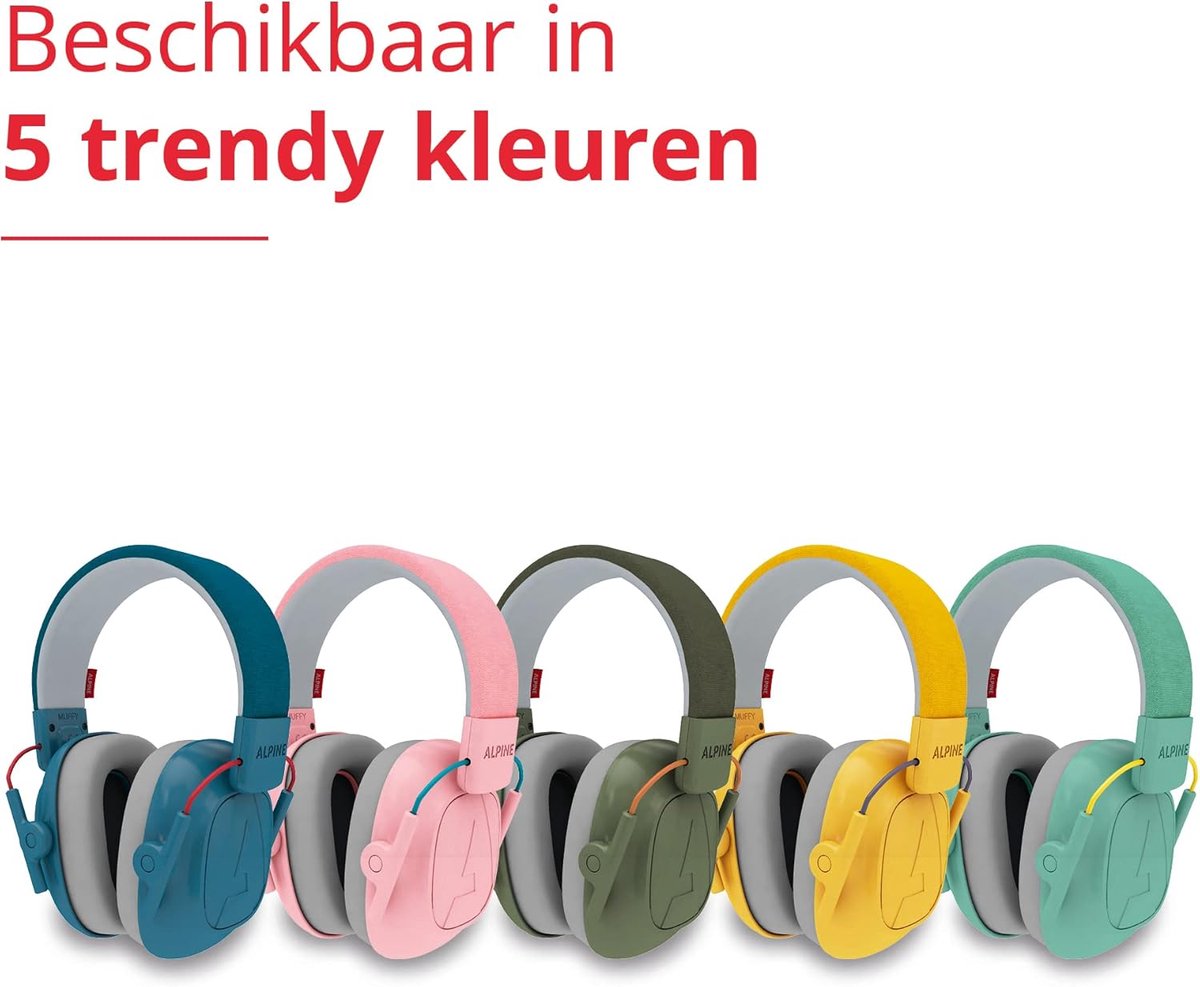 Thijox - Alpine Muffy Kids Oorbeschermers, Gehoorbescherming voor Kinderen van 3-16 Jaar, Comfortabele en Verstelbare Oorkappen, Ideaal voor Feesten, – foto 7