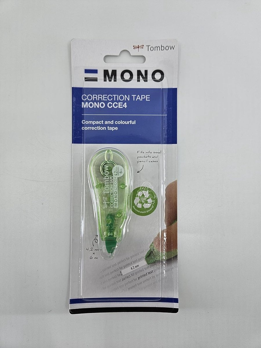 Mini correctieroller 4,2 mm x 6 m - transparant groen