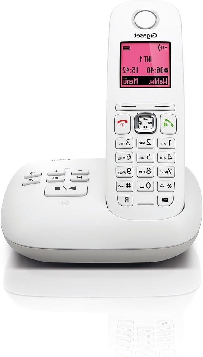 Draadloze Telefoon - Huis Telefoon - Thuis Bellen - Met Antwoordapparaat - 1.8 Inch Display - Antraciet Wit
