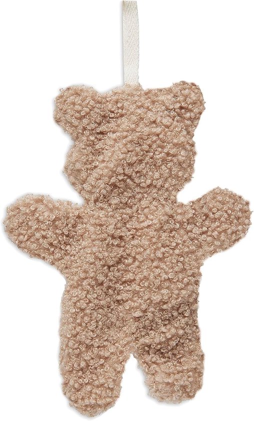 Knuffeldoekje met speenlus - Speendoekje teddybeer - Baby geruststellen - Zachte boucle stof - 19 cm - Biscuit — afbeelding 5