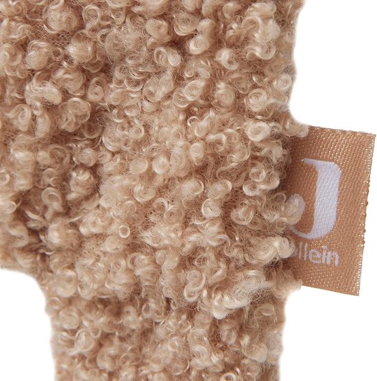 Knuffeldoekje met speenlus - Speendoekje teddybeer - Baby geruststellen - Zachte boucle stof - 19 cm - Biscuit — afbeelding 2