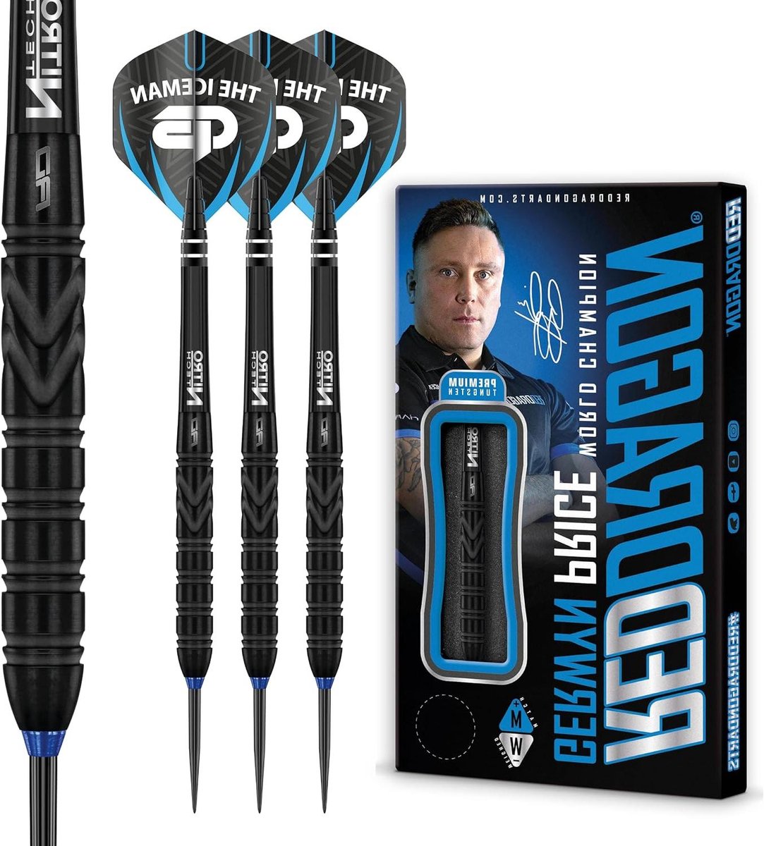 Steeltip Darts - Professionele Set - Precisie Werpen - 90% Tungsten - 24 gram - Zwart