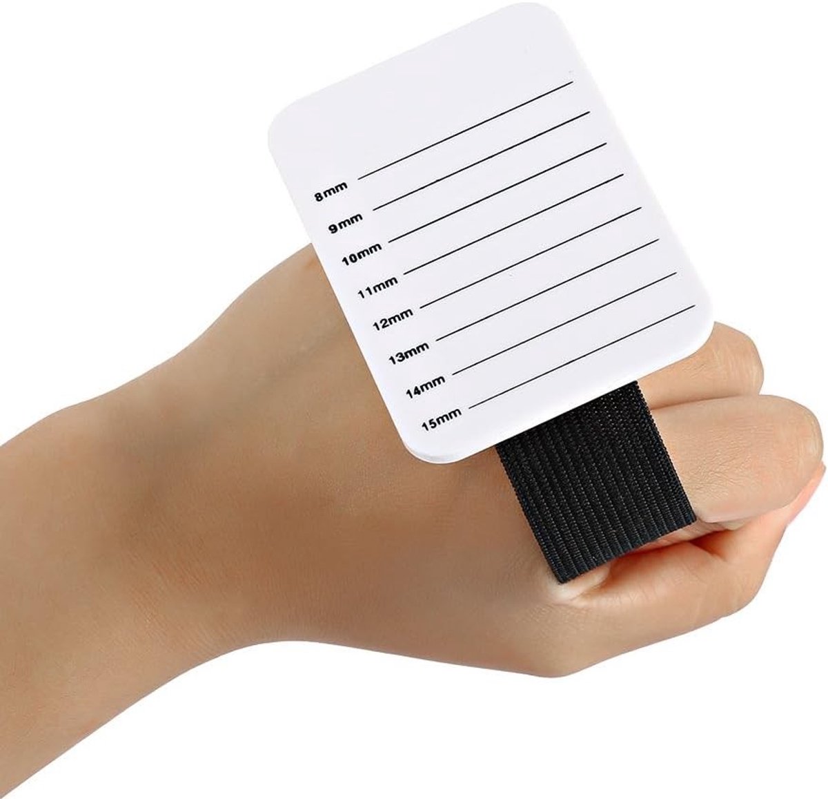 Eyelash Extension Tray voor het Bevestigen van Wimpers, Handplaat met Schaal van 8-15mm, Ideaal voor Wimpergrafting en Wimperstyling Tools