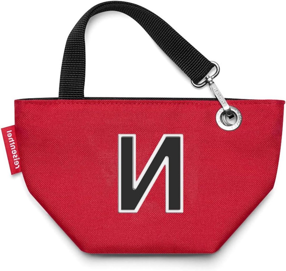Draagtas - Boodschappentas - Boodschappen doen - Opvouwbaar ontwerp - 21 cm - Rood met letters