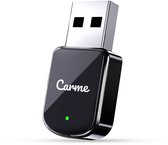 CarMe Mini 2-in-1 CarPlay Dongle V3 - Draadloos CarPlay & Android Auto - USB-A & USB-C - Android Auto Dongle - Zwart