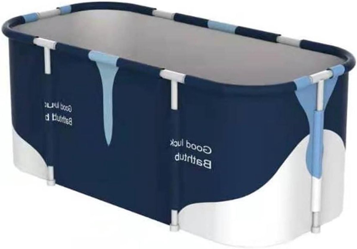 Opvouwbare Badkuip - Draagbare Spa - Ontspannend Baden - Eenvoudige Montage - 120 x 60 cm - Donkerblauw