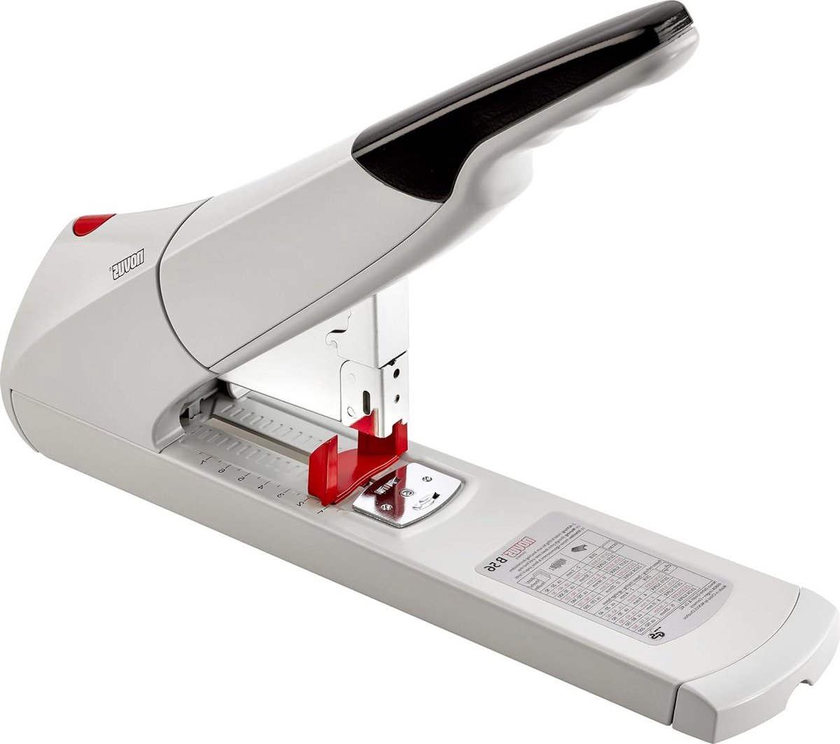 Heavy Duty Nietmachine - Grote Nietmachine - Dik Papier Niet - Hoge Nietcapaciteit - 210 Vellen - Grijs Zwart