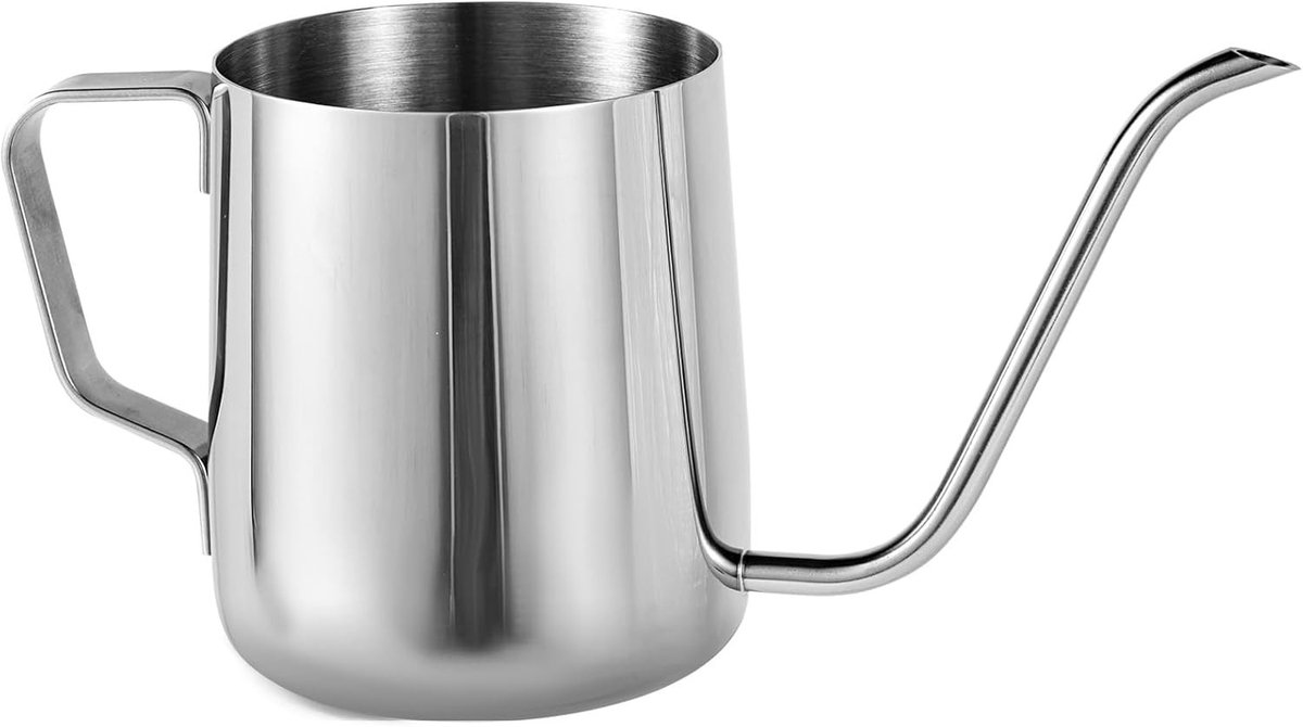 Stainless Steel Watering Can 350ml met Lange Tuit voor Binnen- en Buitentuinen, Ideaal voor Planten, Bloemen en Bonsai