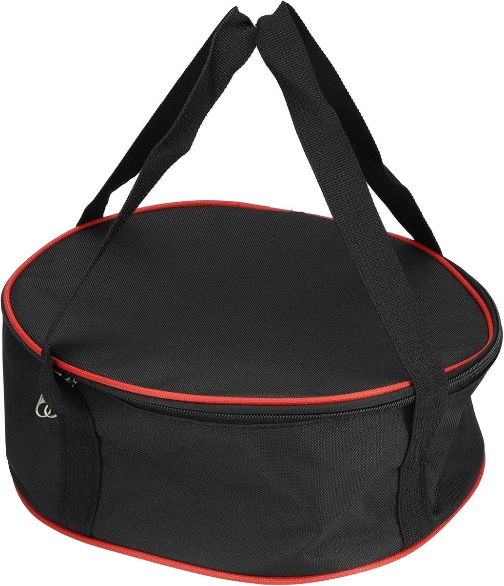 Ronde Opbergzak voor Campingservies van Oxford Stof met Dubbele Rits, Ideaal voor Picknicks en Reisaccessoires