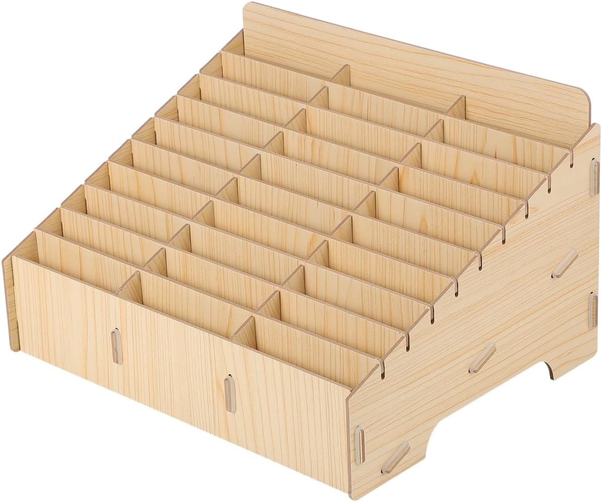 Mobiele Telefoon Opbergdoos - Houten Opbergbox voor Telefoons, Kruidenset en Accessoires