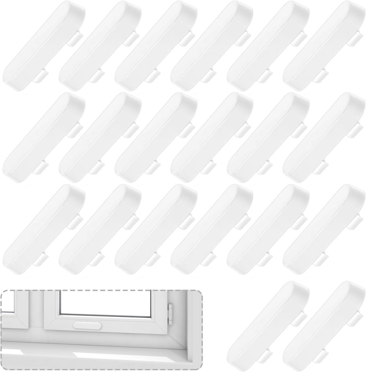 20 Stuks Weep Hole Covers voor Vervanging, Ventilatie en Afwatering, Ideaal voor Raamkozijnen en Vensterbanken