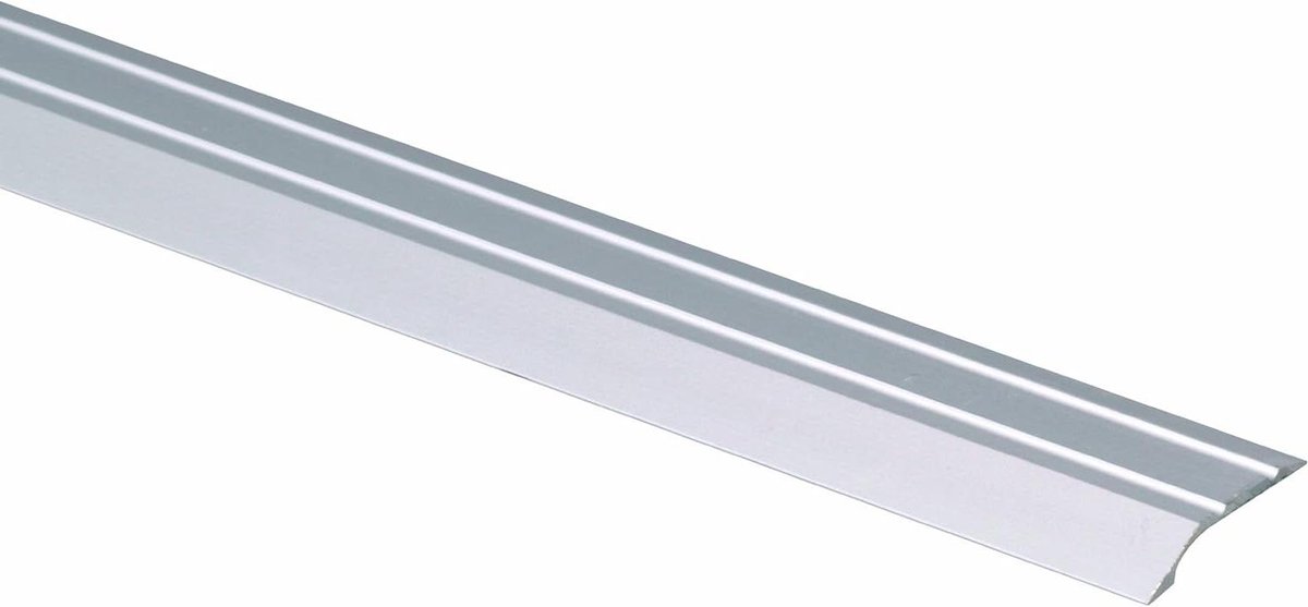 Egalisatieprofiel - Vloerprofiel Afwerkprofiel - Vloeren Egaliseren - Zelfklevend Aluminium - 900 x 30 mm - Zilverkleurig
