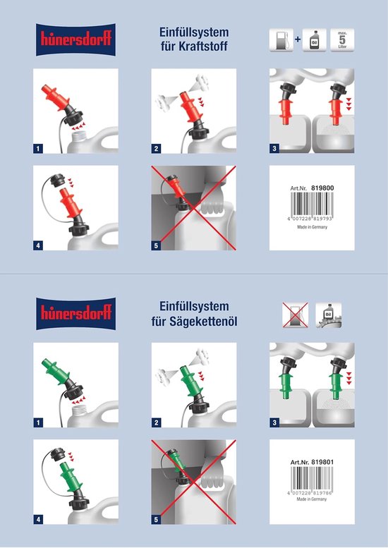 Vulsysteem Kettingolie - Olie Vulhulp - Kettingzaag Onderhoud - Automatische Stop - 21mm Diameter - Zwart — afbeelding 3