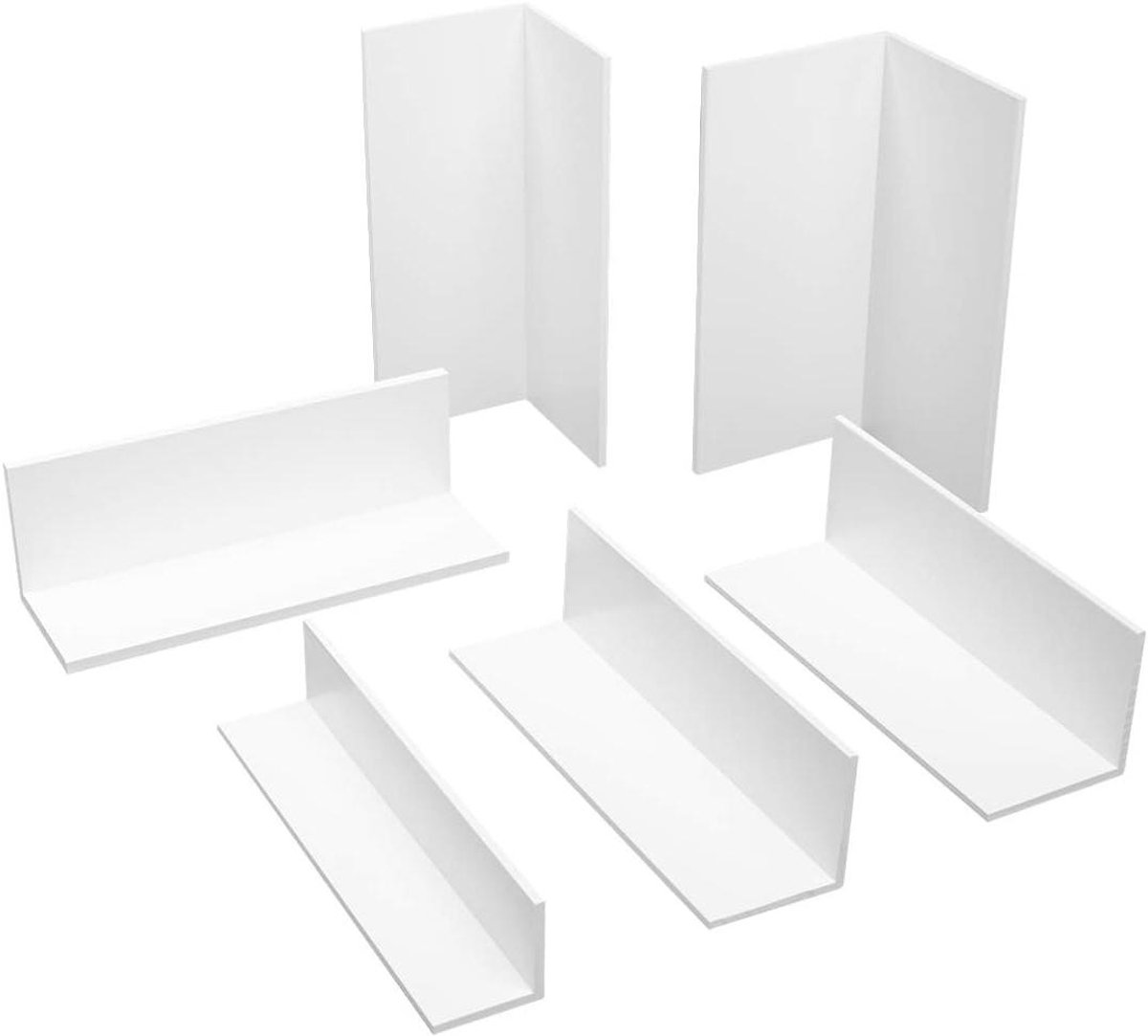 PVC Hoekprofiel - Kunststof Profiel - Afwerking Bouw - UV- en Weerbestendig - 2 meter - Wit