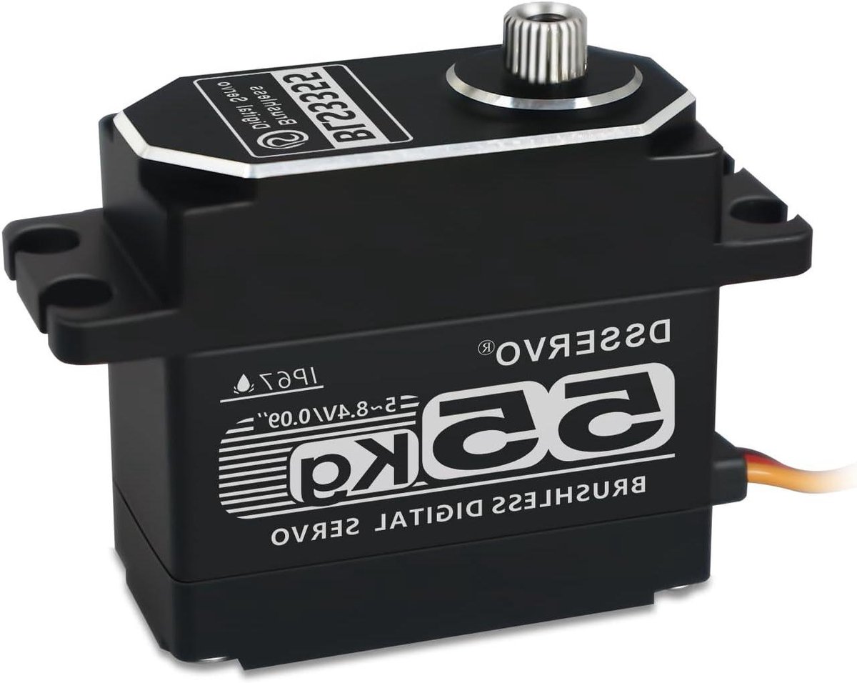 RC Servo Motor - Stuurmotor Digitale - RC Auto Besturen - Volledig Metaal Waterdicht - 55kg Torsie - Zwart