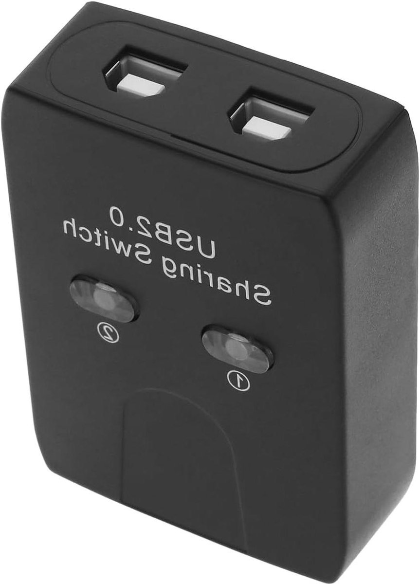 USB Switch Hub - Apparatuur Delen Adapter - Printer Delen - Beschermt Interface - 11.4 x 11.2 x 2.7 cm